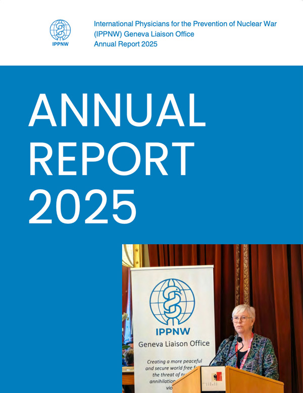IPPNW 2025 Annual Report cover